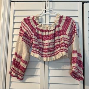 Alba Monti Off the Shoulder Patterned Top